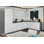Cuisine complète moderne en panneau de fibres à densité moyenne (MDF) l 138 po x P 85 po WALLKITCHENS 