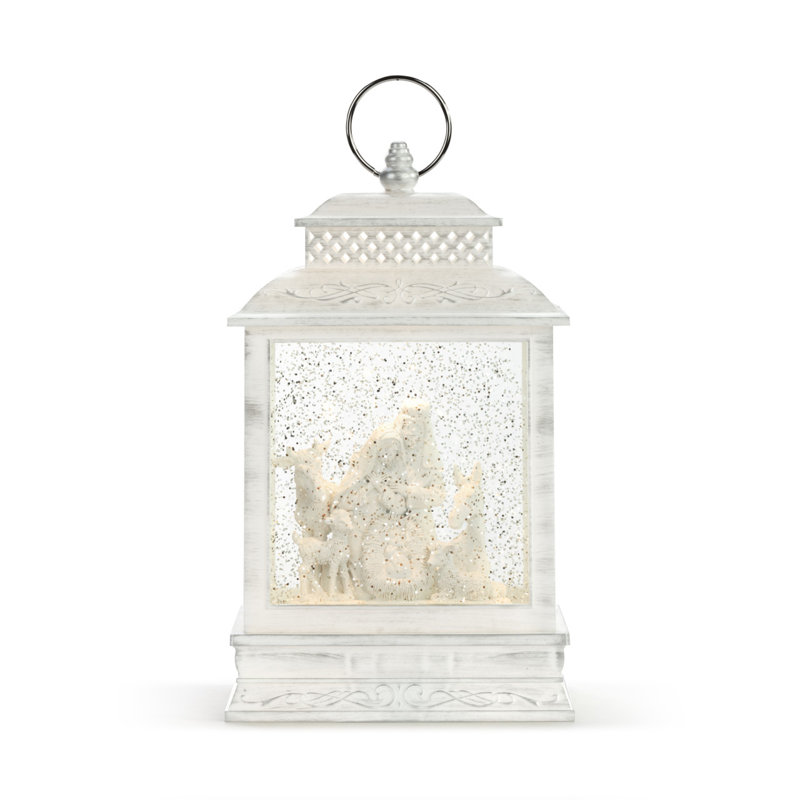 Christmas Lighted Nativity Lantern