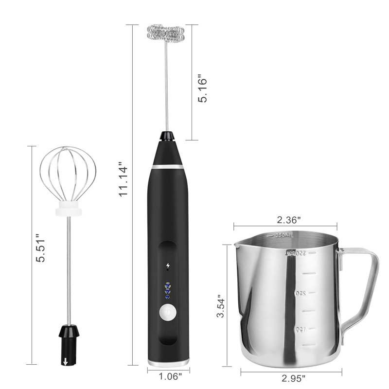 Fitnate Stainless Steel Handheld Milk Frother