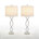 Polished Nickel Base / White Shade