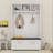 76.6"H Hall Tree with Open Storage,4-in-1 Hall Tree with Bench-613691822