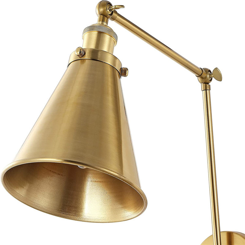 Bras articulé jaune à 2 lumières enfichables, Jaune