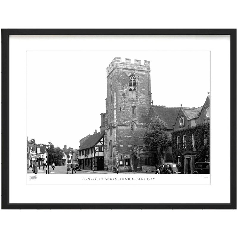 Henley-in-Arden, High Street 1949 by Francis Frith - Single Picture Frame Print, 45cm H x 60cm W x 2.3cm D
