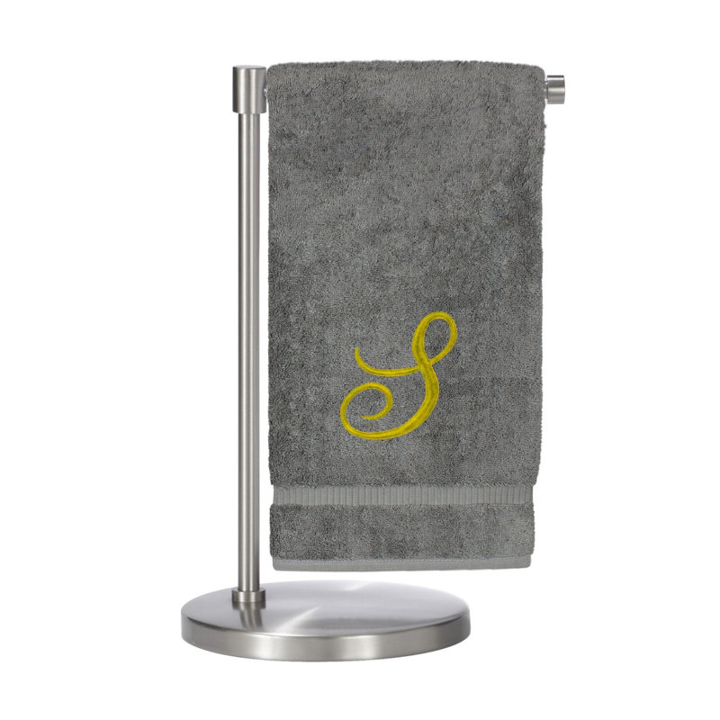 Super Plush Bath Towel, Grey/Gold, S