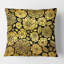 Coussin Golden Floral II - Mid-Century-416025756