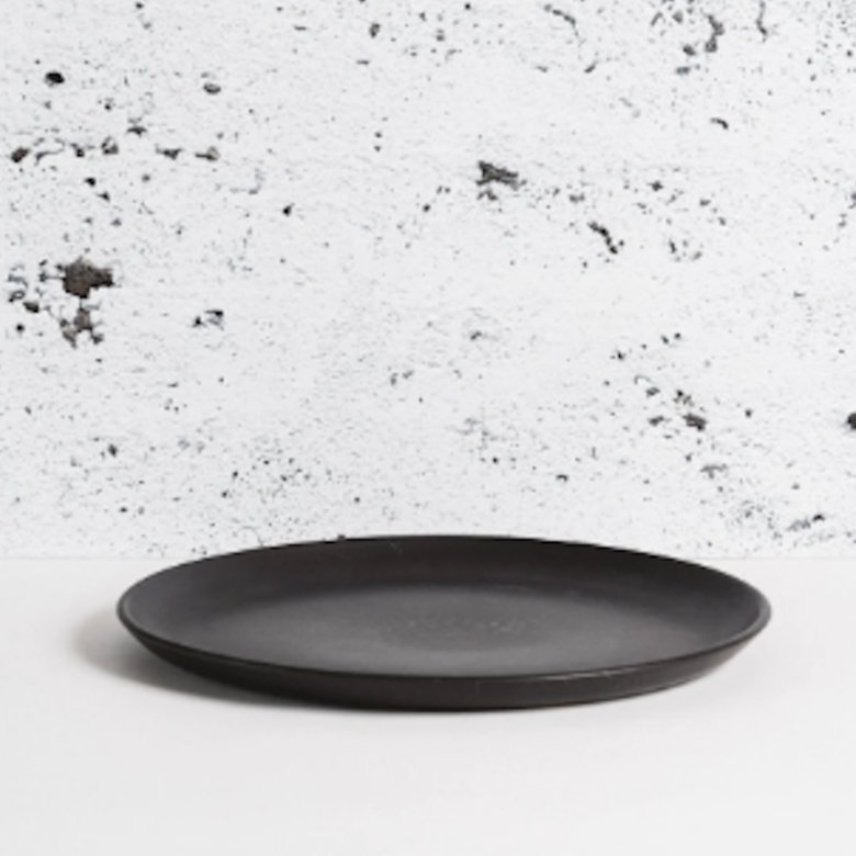 Assiettes plates S / 4 tunisiennes, Noir, noir, noir, noir