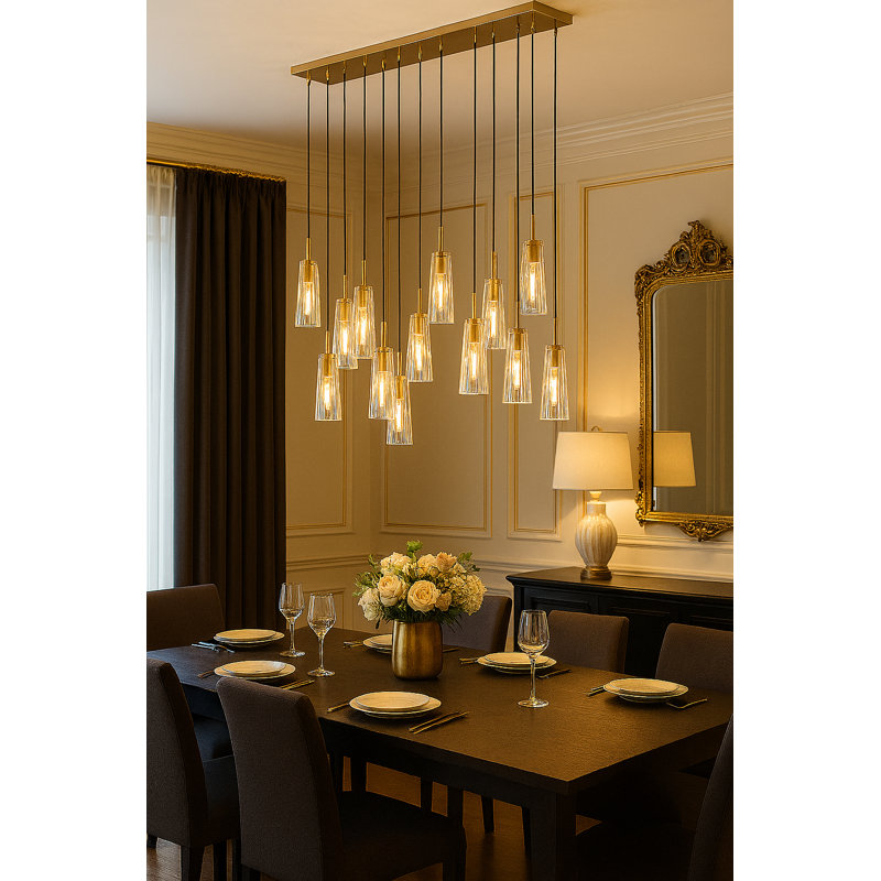 Cosette 13 - Light Chandelier, Black Oxide