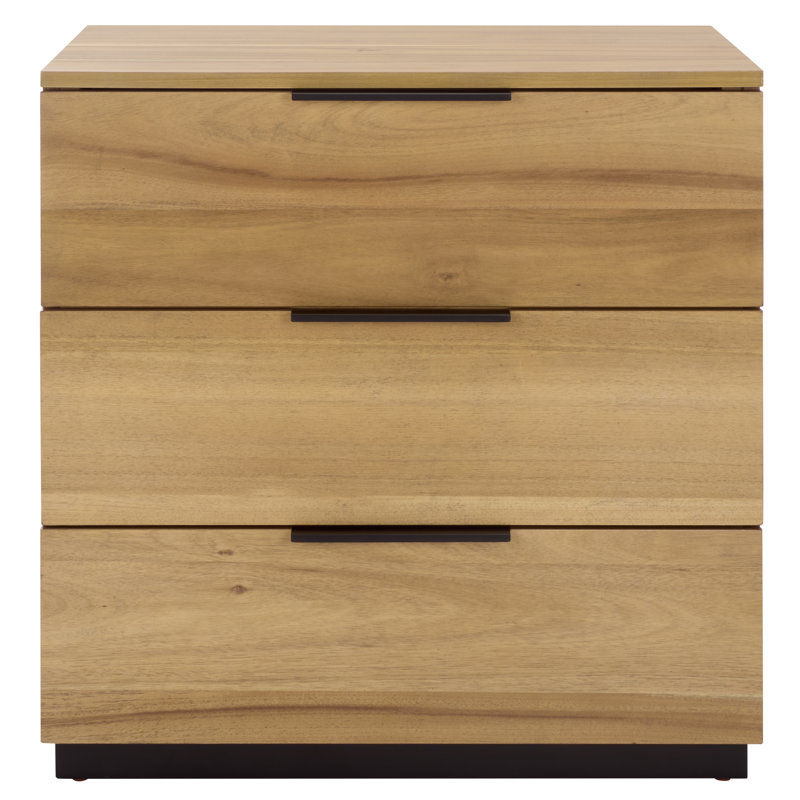 3 - Drawer Nightstand, Natural