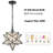 Moravian Star Pendant Light 14-inch Seeded Glass Shade