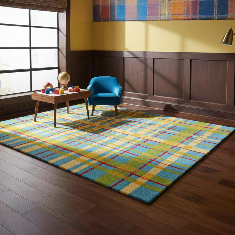 Tapis moderne et contemporain en laine touffeté à la main Blair, 8 pi x 10 pi