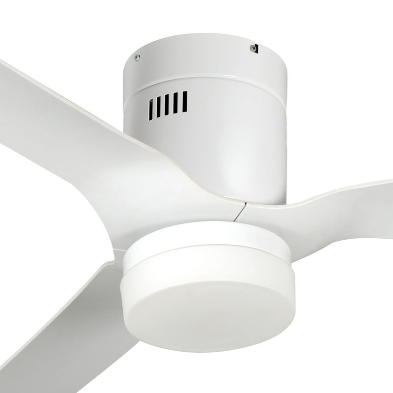 Ventilateur de plafond intelligent d'intérieur / extérieur Spezia de 52 pouces, ensemble d'éclairage à DEL à intensité variable et télécommande, fonctionne avec l'assistant Google, Amazon Alexa et les raccourcis Siri.