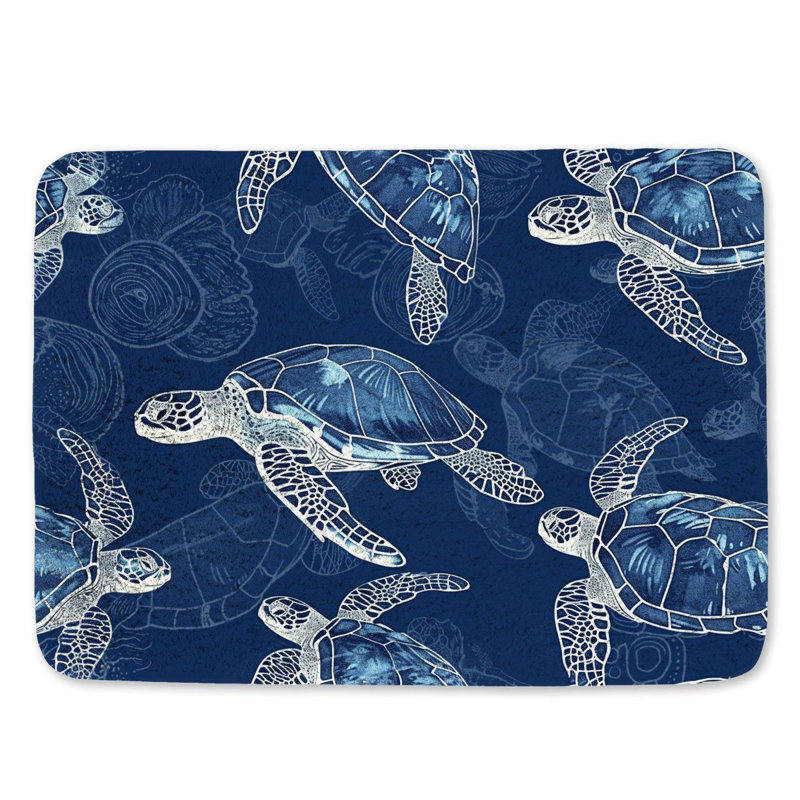 Tapis de bain Turtles, L 17 po x L 24 po
