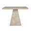 Table de salle à manger carrée 40 pi x 40 po x 29,5 po avec base à piédestal, oxyde de magnésium, mélange de styles contemporain, industriel, minimaliste et moderne, idéale pour les espaces de salle à manger élégants-956732595