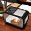 Aquarium de bureau avec ouverture pour nourrir les poissons, bocal à poissons