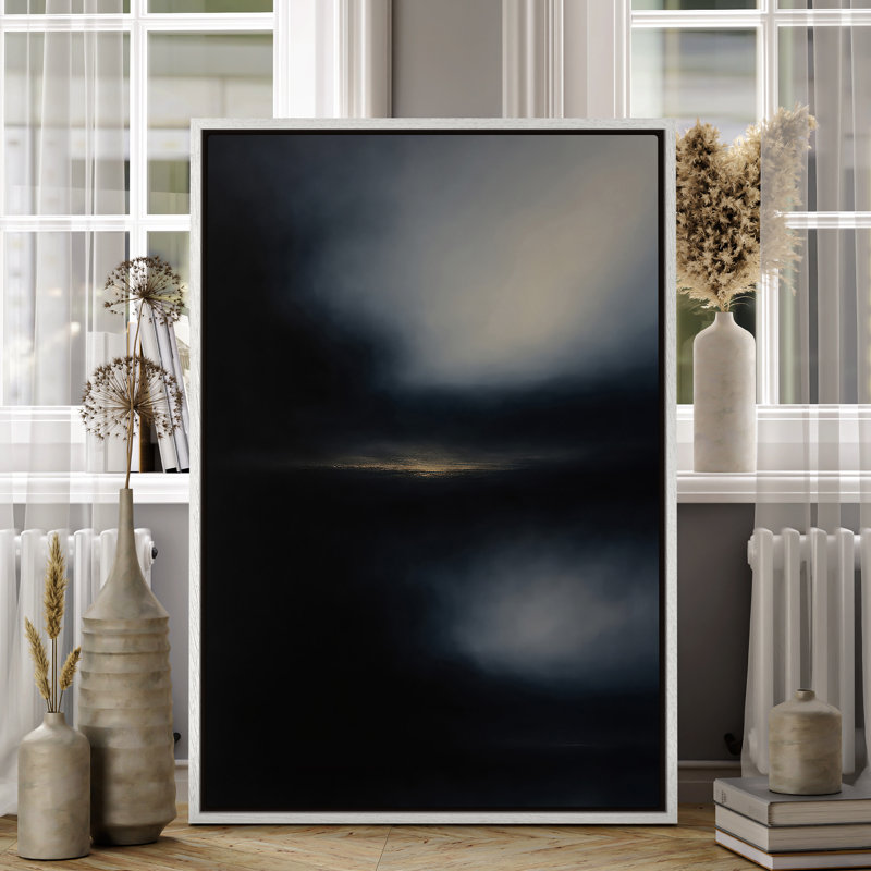 Art mural encadré sur toile, impressions murales abstraites rétro 24 "x 36", H 36 po x l 24 po, Blanc