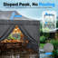 Quictent 3x6m Commercial Pop Up Gazebo with Sloped High Peak, Heavy Duty Event Shelter with Mesh Window Sides for Backyard, Parties, Vendor Booths-Navy-125331245