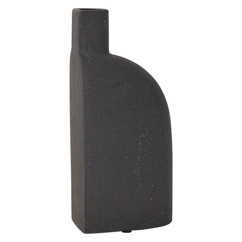 Vase de table en céramique 8,75 "Karis, Noir