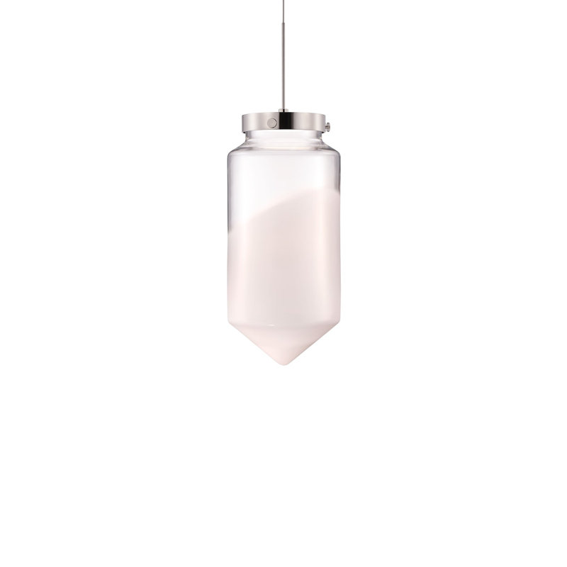 Dart 1 - Light LED Pendant, Clear/Opaline