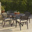 Fauteuil de salle à manger avec coussin de patio Aref