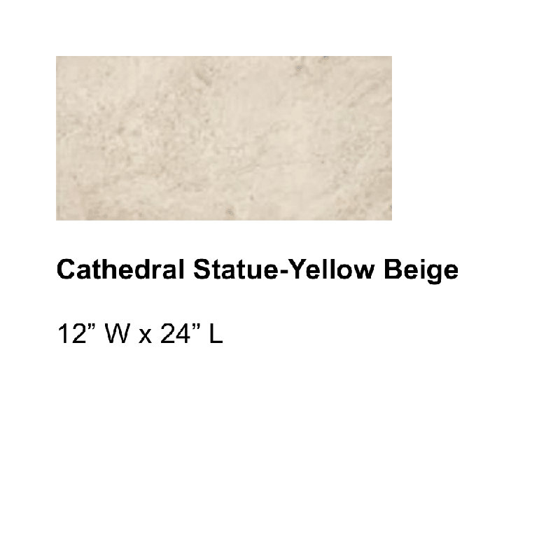 NEW ADURA®Rigid with Microban® Cathedral 12" x 24" x 5.5mm SPC Luxury Vinyl Tile, Statue-Yellow Beige