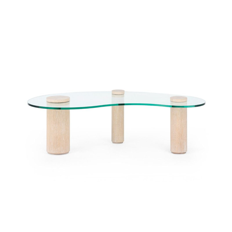 Scarlotti Coffee Table, 13.25" H x 41.5" L x 22.25" W, Sand