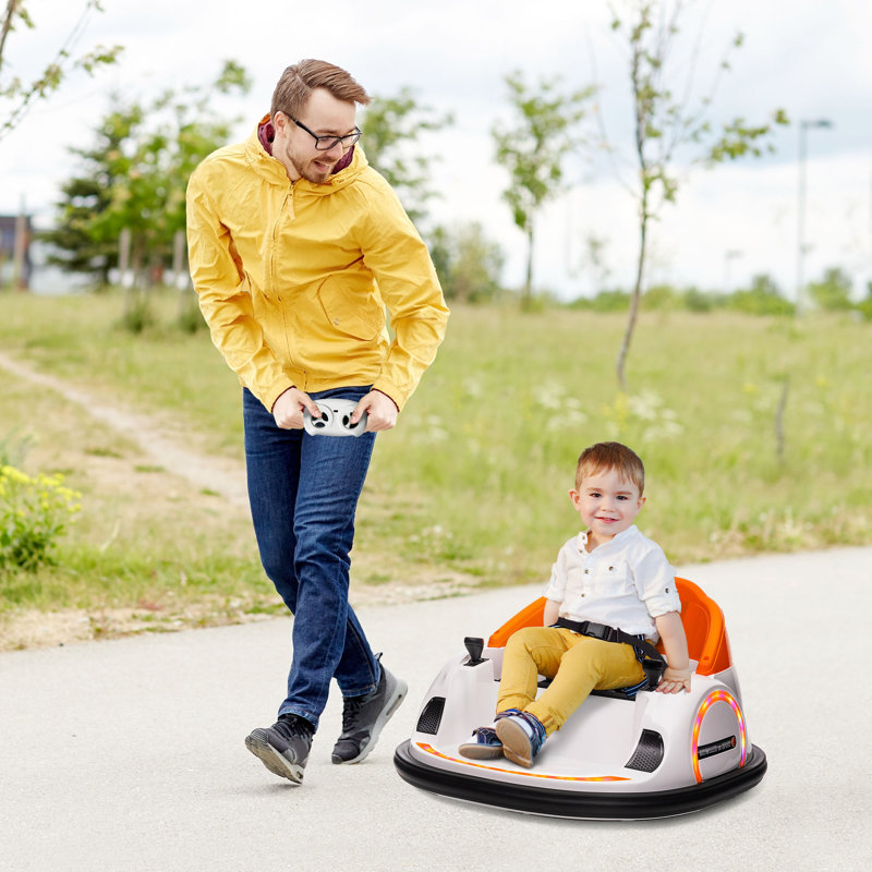 HOMCOM Battery Powered Ride On with Remote Control, Orange
