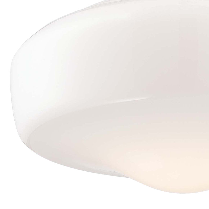 Belby Glass Semi Flush Mount, Brushed Bronze