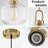 1-light Striped Glass Single Pendant