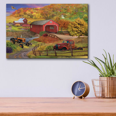 «Fall Bridge» par Bigelow, impression sans cadre