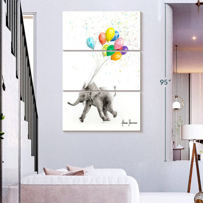 Brampt l'éléphant et les ballons