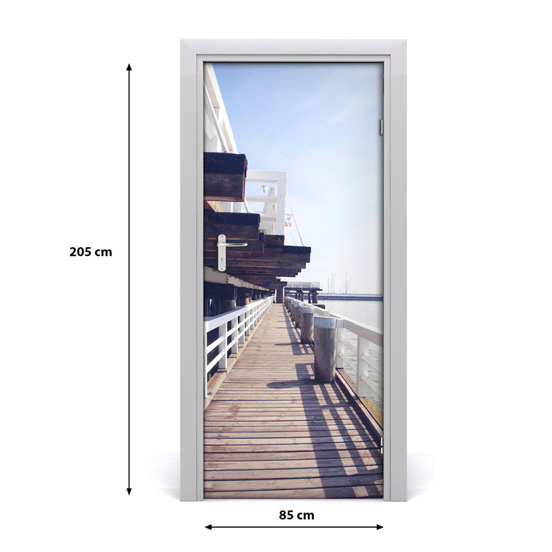 Pier In Sopot Door Decal
