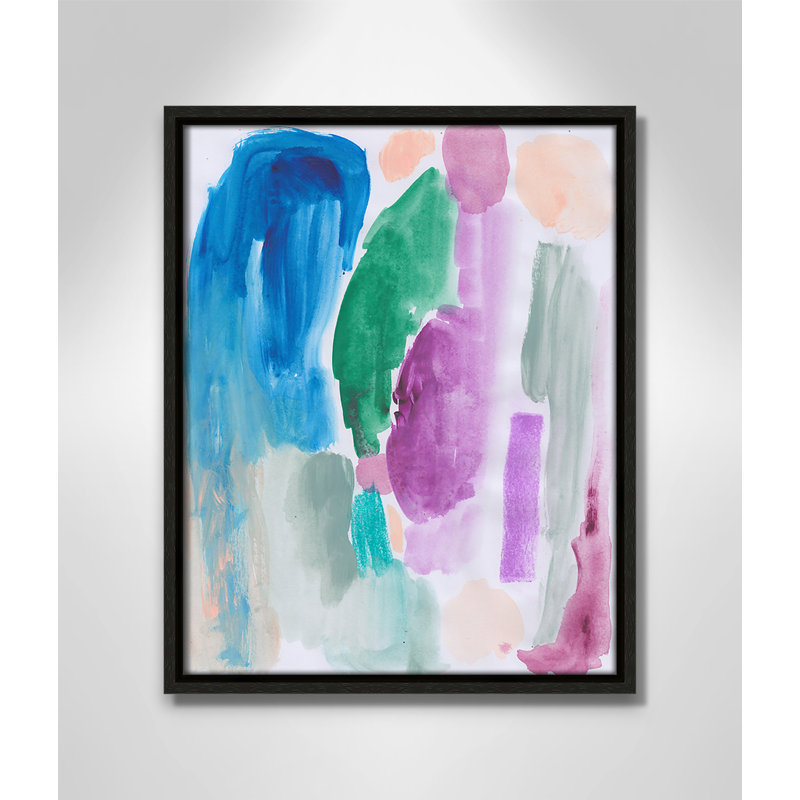 Vivid Space III Print by Bea Dina, Espresso Floater Framed Canvas, No Mat, 15.5" H x 12.5" W x 2" D