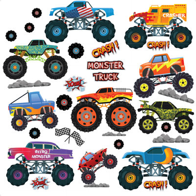 Monster Truck Wall Sticker
