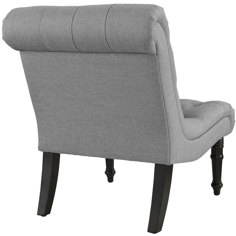 Modway Navigate Fabric Lounge Chair, Light Gray Polyester Blend