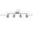 4-Light LED Track Lighting Kit, 4-Head Adjustable Spotlights