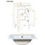 Petit meuble-lavabo autoportant moderne de 18 pouces avec lavabo en céramique, armoire de rangement avec tablette réglable-2126241340