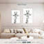 Brampt Happy Giraffe en noir et blanc-108535946
