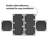 Peel and Stick Mirror Tiles, Exclamation Rectangular Design 4 Piece Set