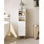Bathroom Cabinet, Small Corner Floor Cabinet with Door and Shelves, Narrow Toilet Paper Cabinets, Bathroom Organizer with Adjustable Shelf, for Small Spaces-1898677552