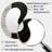 Garvice Balance Black White Minimal White Circle - Landscape Line Art Asymmetrical Large Wall Mirror, Modern Freeform Unique Mirror, Printed Metal Art-1335247682