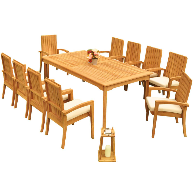 Ensemble repas extérieur pour 6 personnes Wilkinson, H 30,5 po x L 83 po x l 40 po, 10