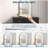 Makeup Vanity Desk with Mirror and Lights, Modern Black Vanity Table with 2 Drawers & Adjustable 3-Drawer Cabinet-597939254