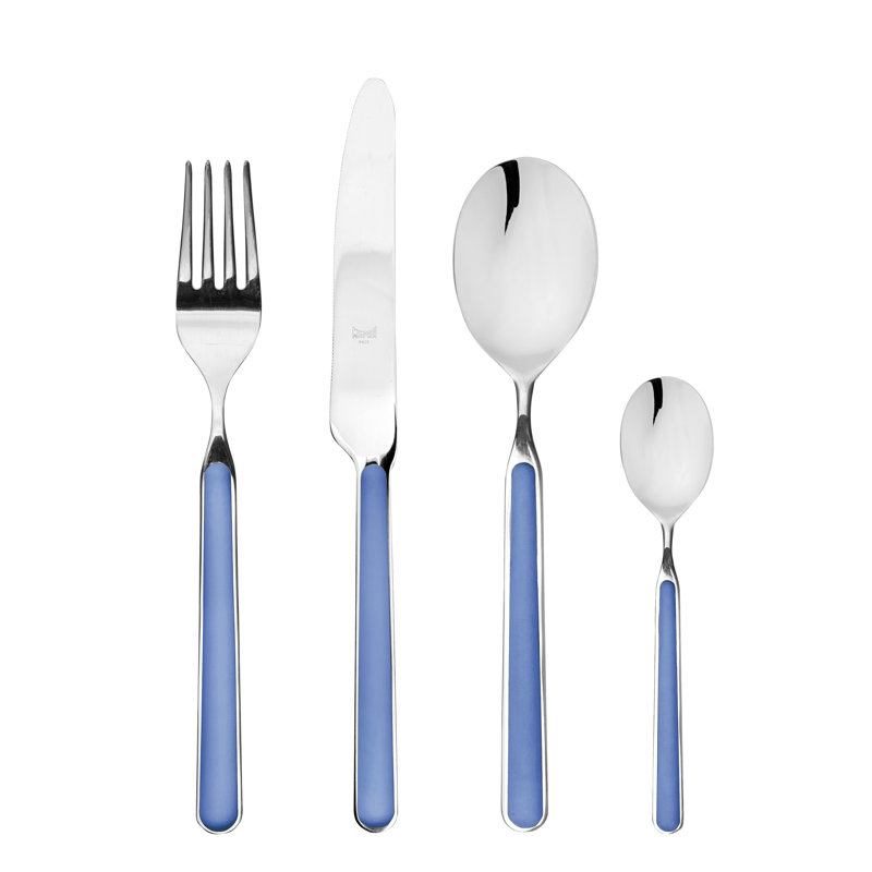 Fantasia Flatware Set - 24 Pieces - Vicuna, Light Blue