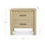 Wiley 2 - Drawer Solid Wood Nightstand
