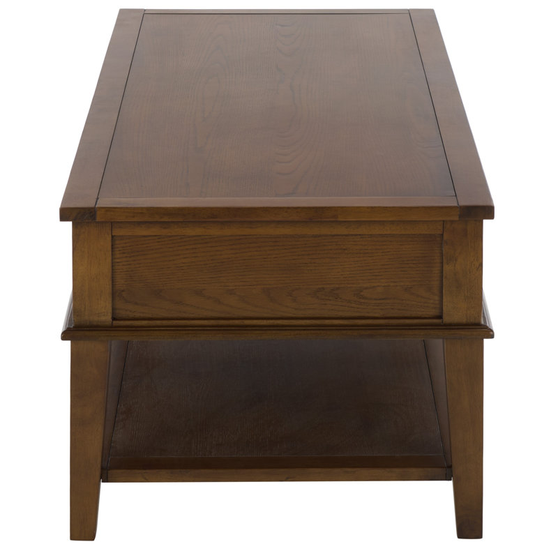 Samira Coffee Table with Storage, Medium Oak