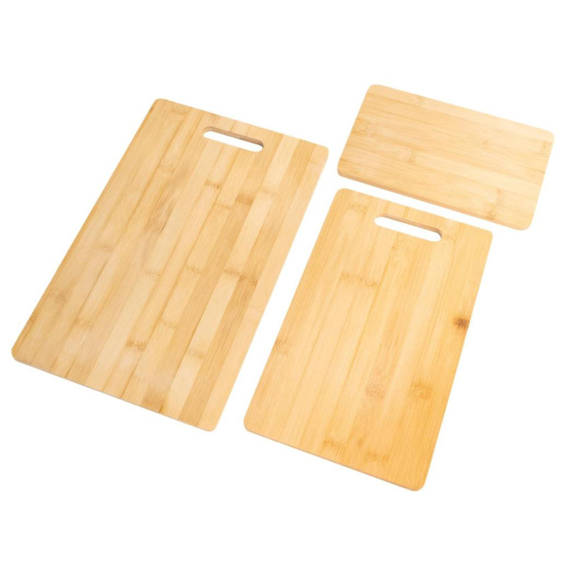 Ensemble de planches à découper en bambou 3 pièces Dieurold