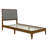 Bethelmie Solid Wood Upholstered Headboard Bed Frame