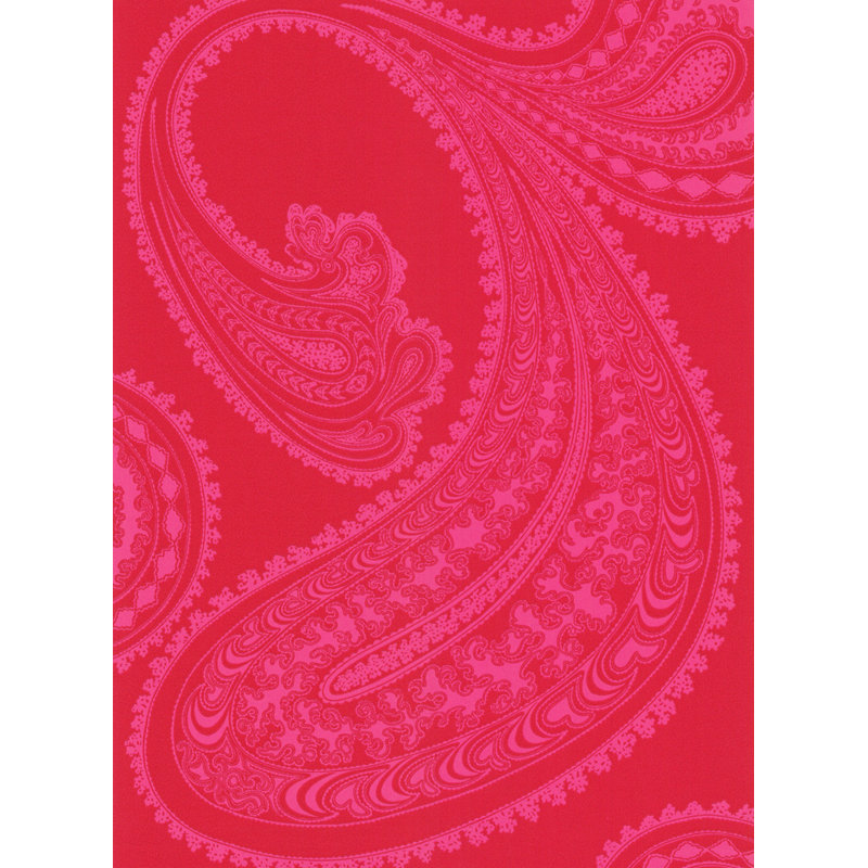 Rajapur Paisley Wallpaper Roll, Pink/Red