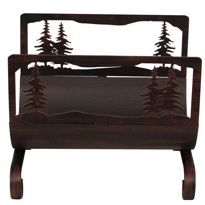 Porte-bûches en bois d’arbre plumes Derose