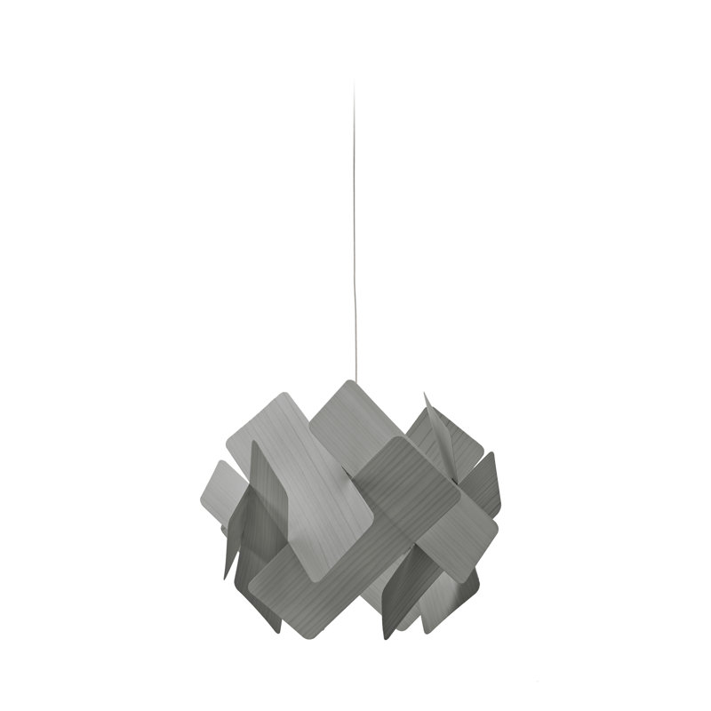 Escape 1 - Light Pendant, Gray, Matte Black, E26 Base